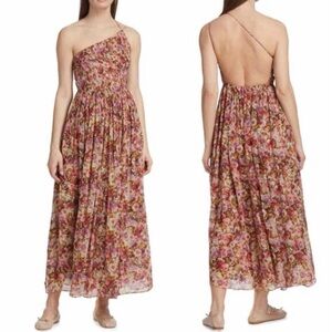 Doen Floral Maxi Dress - Pink and Cream